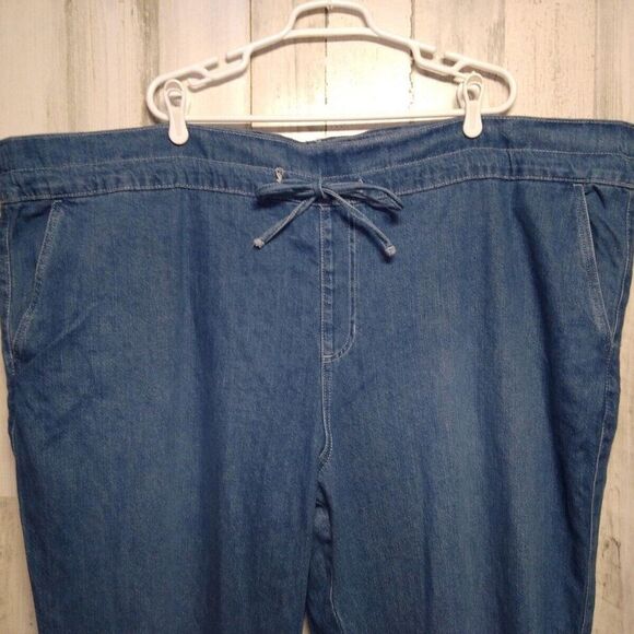 Universal Thread Women's 24W Pull-On Drawstring Denim Pants - Picture 9 of 10